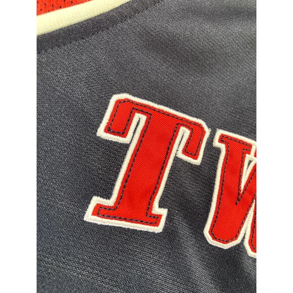 MLB Minnesota Twins Baseball Jersey Mens Large Embroidered Blank Merch No Name - Picture 4 of 7